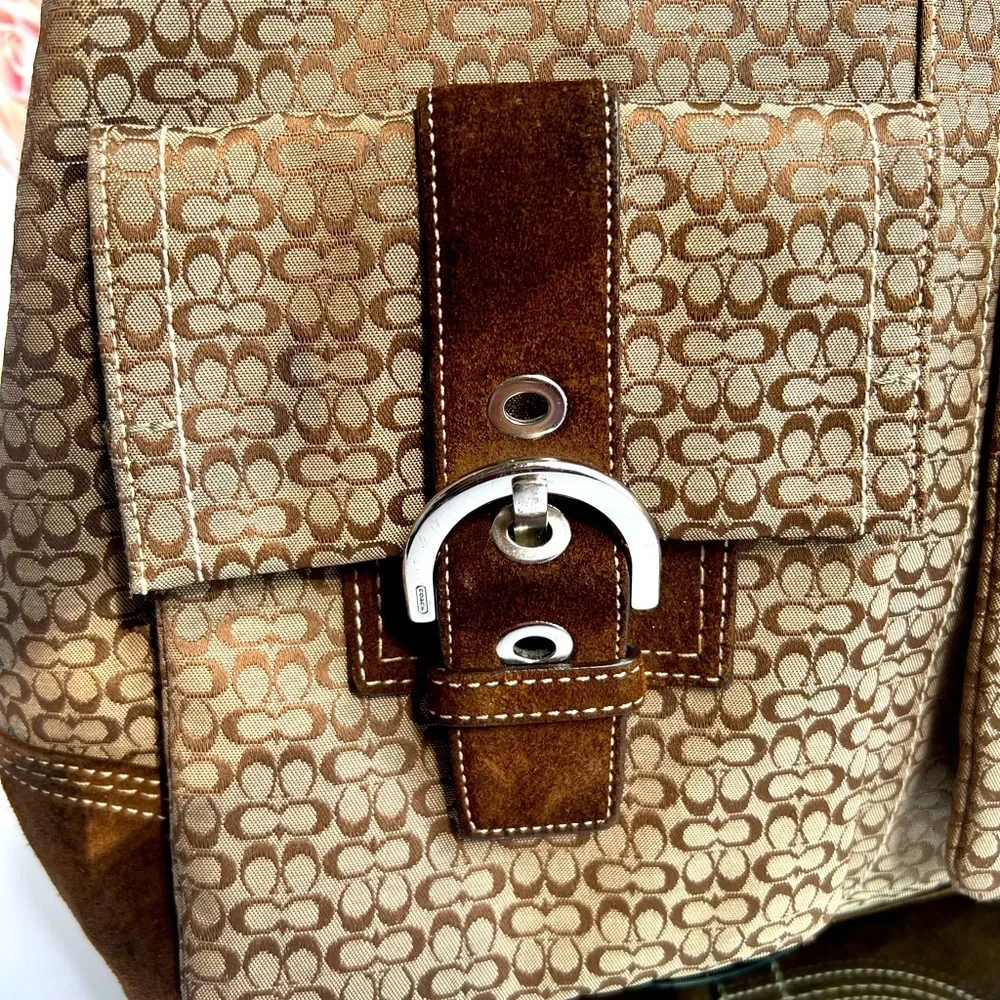 Coach brown shoulder